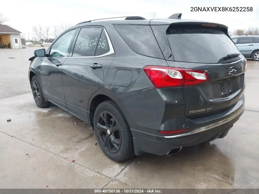 2GNAXVEX8K6252258 2019 Chevrolet Equinox Lt