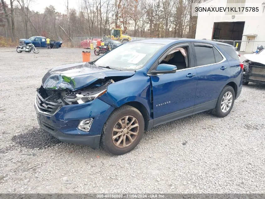 2019 Chevrolet Equinox Lt VIN: 3GNAXUEV1KL175785 Lot: 40750807