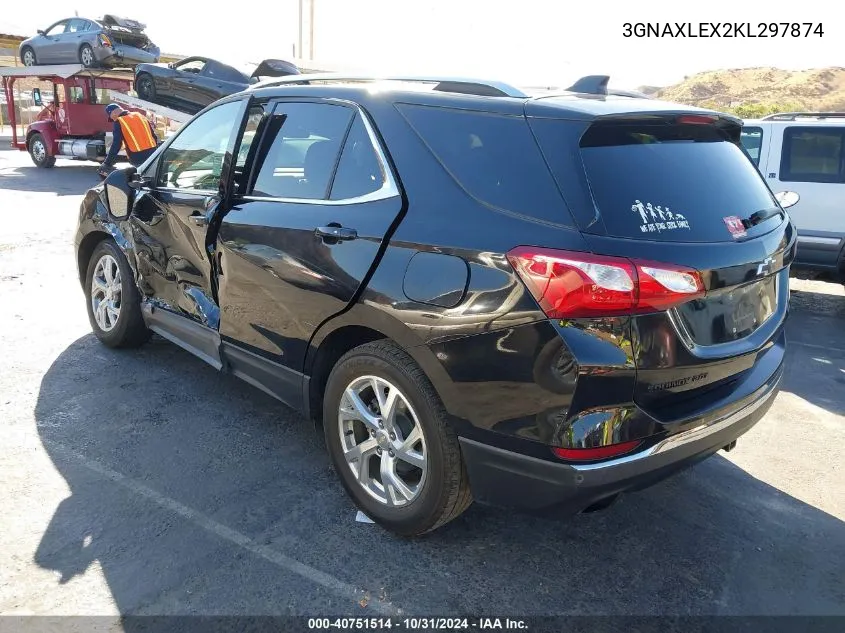 2019 Chevrolet Equinox Lt VIN: 3GNAXLEX2KL297874 Lot: 40751514