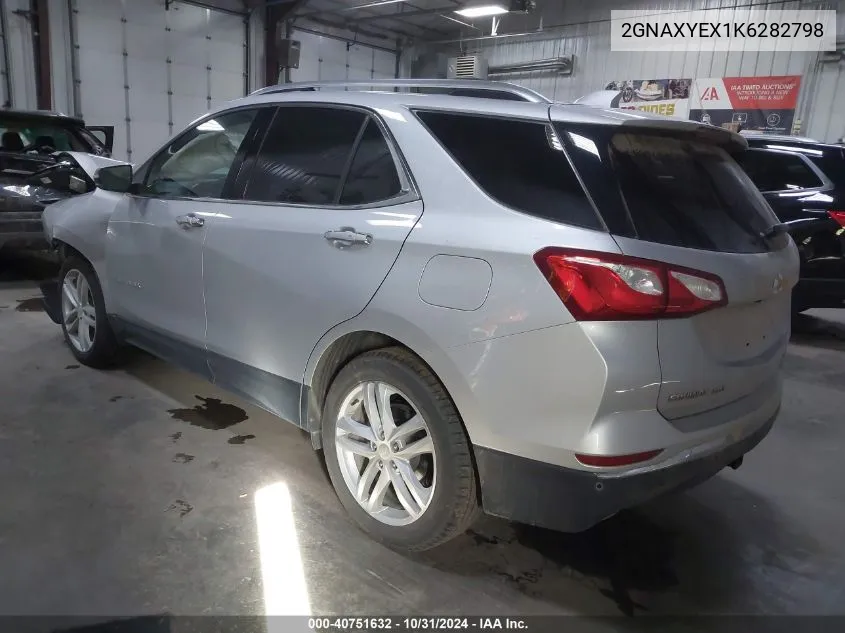 2019 Chevrolet Equinox Premier VIN: 2GNAXYEX1K6282798 Lot: 40751632