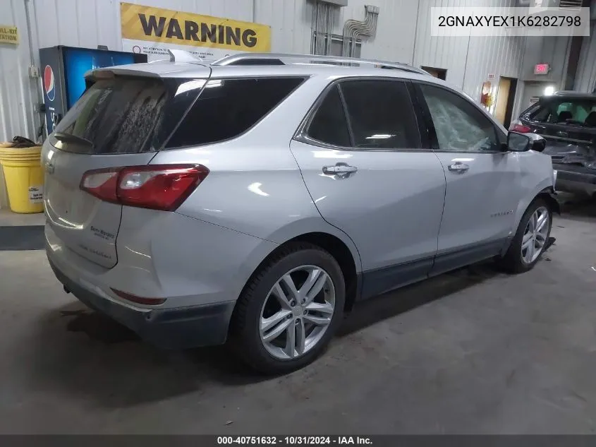 2019 Chevrolet Equinox Premier VIN: 2GNAXYEX1K6282798 Lot: 40751632