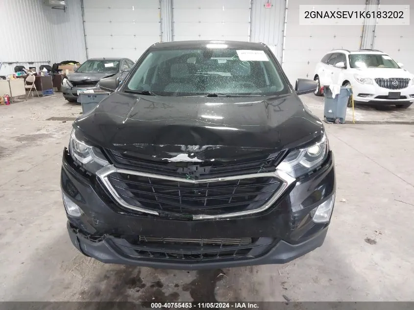 2019 Chevrolet Equinox Ls VIN: 2GNAXSEV1K6183202 Lot: 40755453