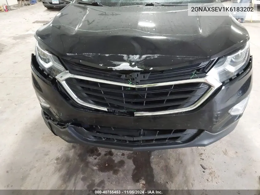 2019 Chevrolet Equinox Ls VIN: 2GNAXSEV1K6183202 Lot: 40755453