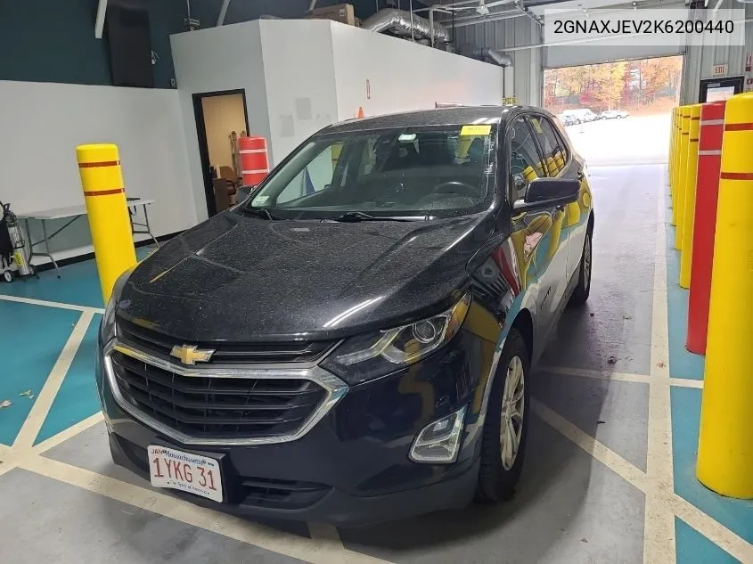 2019 Chevrolet Equinox Lt VIN: 2GNAXJEV2K6200440 Lot: 40757258