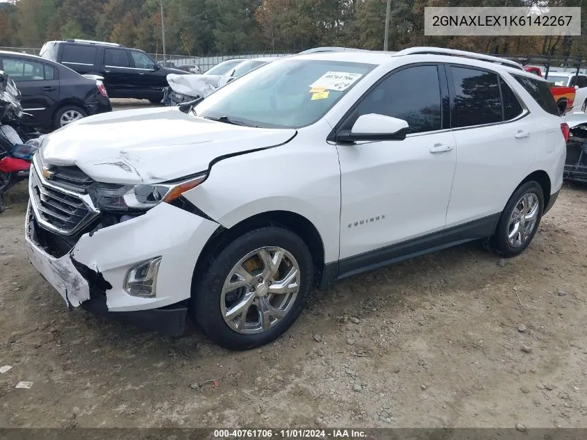 2019 Chevrolet Equinox Lt VIN: 2GNAXLEX1K6142267 Lot: 40761706