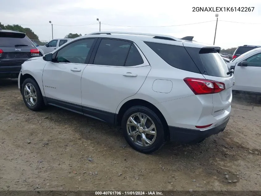 2019 Chevrolet Equinox Lt VIN: 2GNAXLEX1K6142267 Lot: 40761706