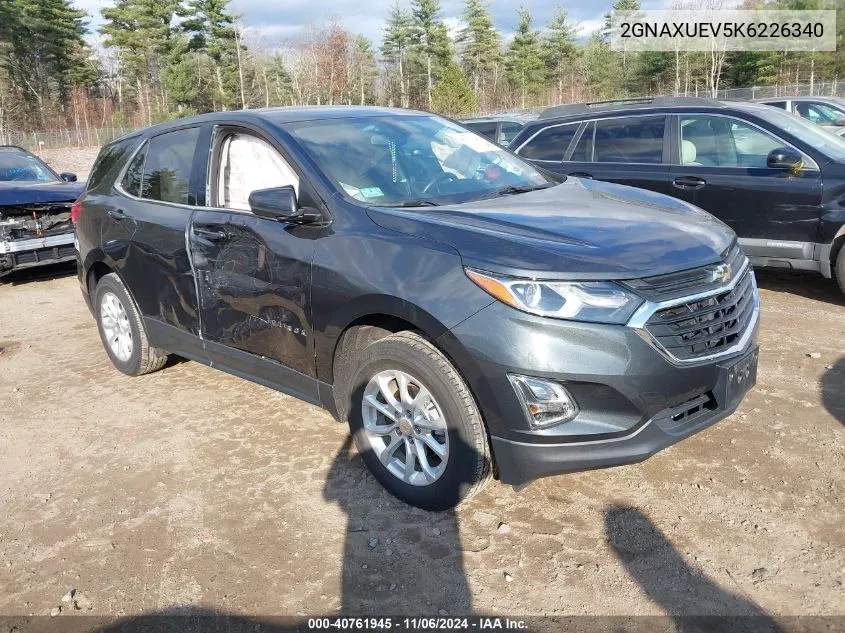 2019 Chevrolet Equinox Lt VIN: 2GNAXUEV5K6226340 Lot: 40761945