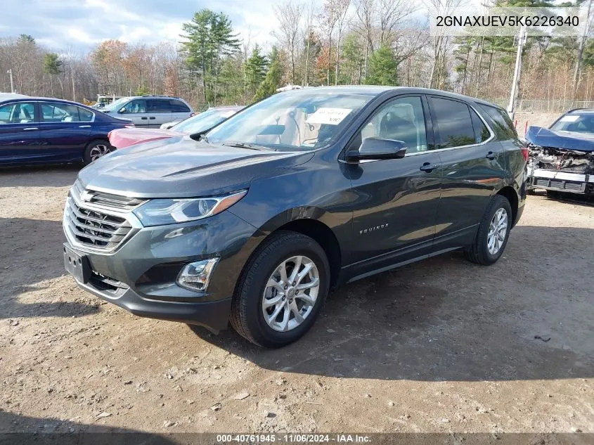 2019 Chevrolet Equinox Lt VIN: 2GNAXUEV5K6226340 Lot: 40761945