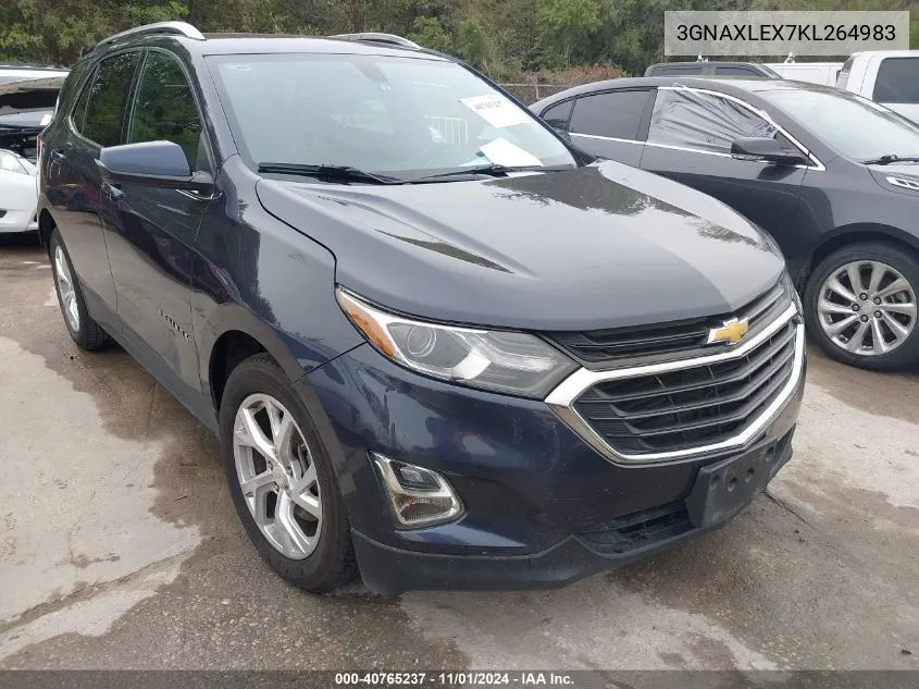 2019 Chevrolet Equinox Lt VIN: 3GNAXLEX7KL264983 Lot: 40765237