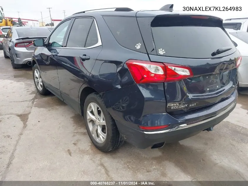 2019 Chevrolet Equinox Lt VIN: 3GNAXLEX7KL264983 Lot: 40765237