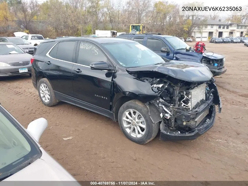 2019 Chevrolet Equinox Lt VIN: 2GNAXUEV6K6235063 Lot: 40769755