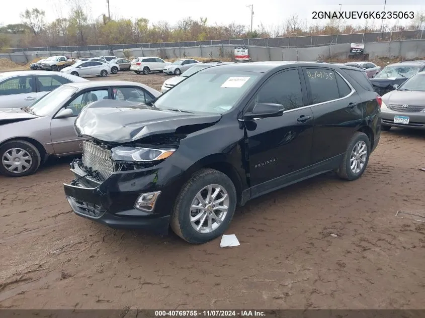 2019 Chevrolet Equinox Lt VIN: 2GNAXUEV6K6235063 Lot: 40769755