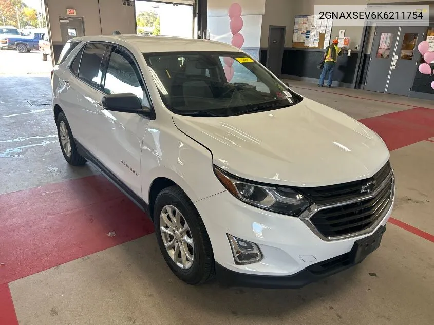 2019 Chevrolet Equinox Ls VIN: 2GNAXSEV6K6211754 Lot: 40769901