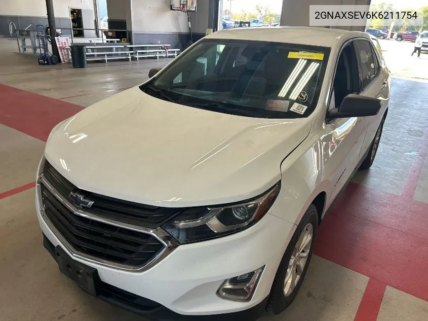 2019 Chevrolet Equinox Ls VIN: 2GNAXSEV6K6211754 Lot: 40769901