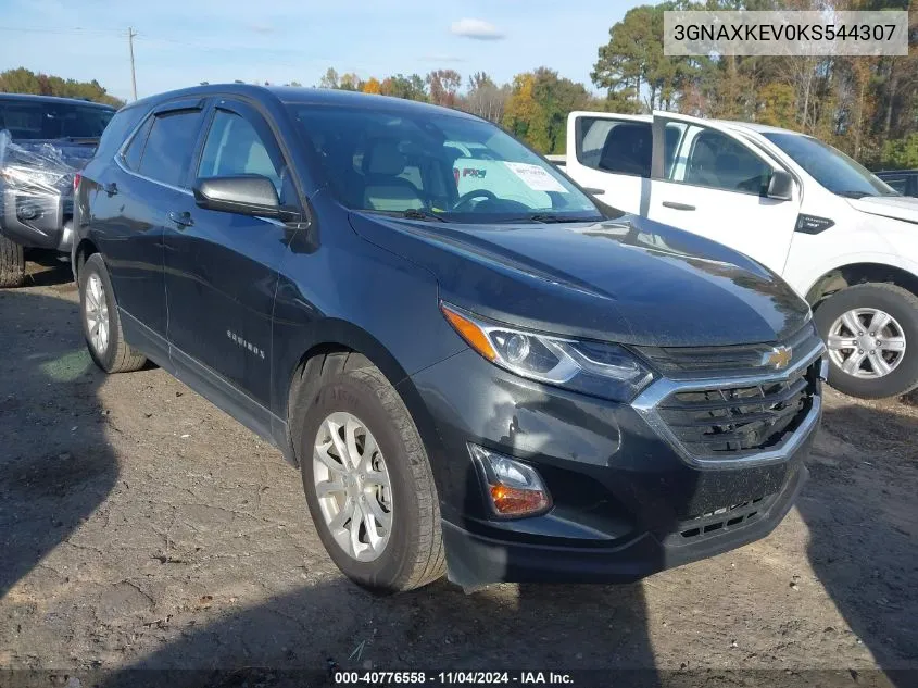 2019 Chevrolet Equinox Lt VIN: 3GNAXKEV0KS544307 Lot: 40776558