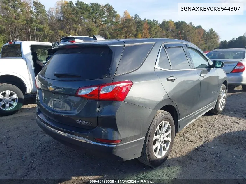 2019 Chevrolet Equinox Lt VIN: 3GNAXKEV0KS544307 Lot: 40776558