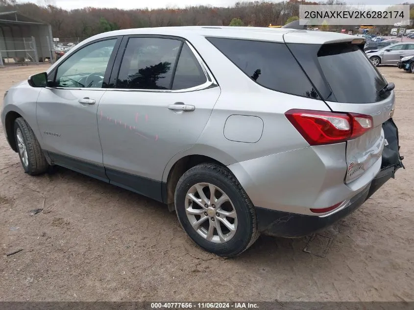 2019 Chevrolet Equinox Lt VIN: 2GNAXKEV2K6282174 Lot: 40777656