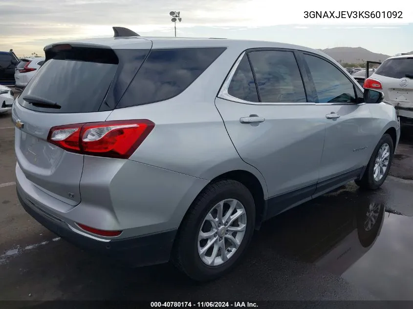 3GNAXJEV3KS601092 2019 Chevrolet Equinox Lt