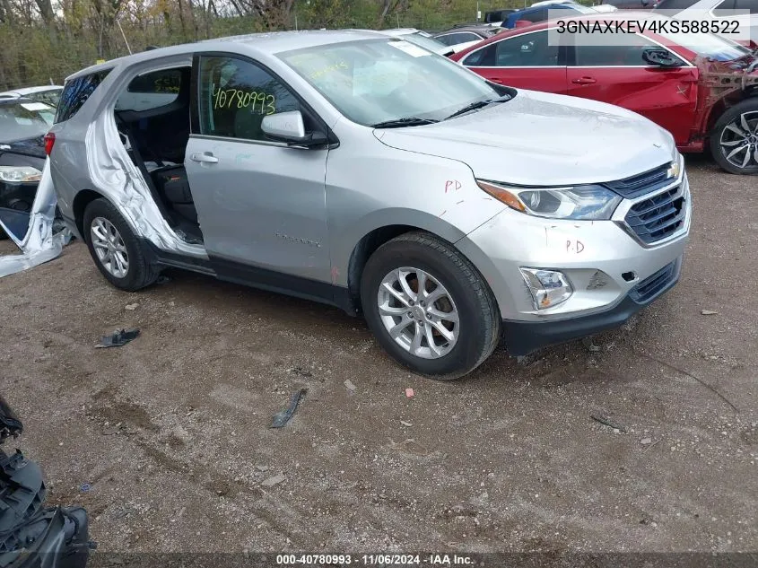 2019 Chevrolet Equinox Lt VIN: 3GNAXKEV4KS588522 Lot: 40780993