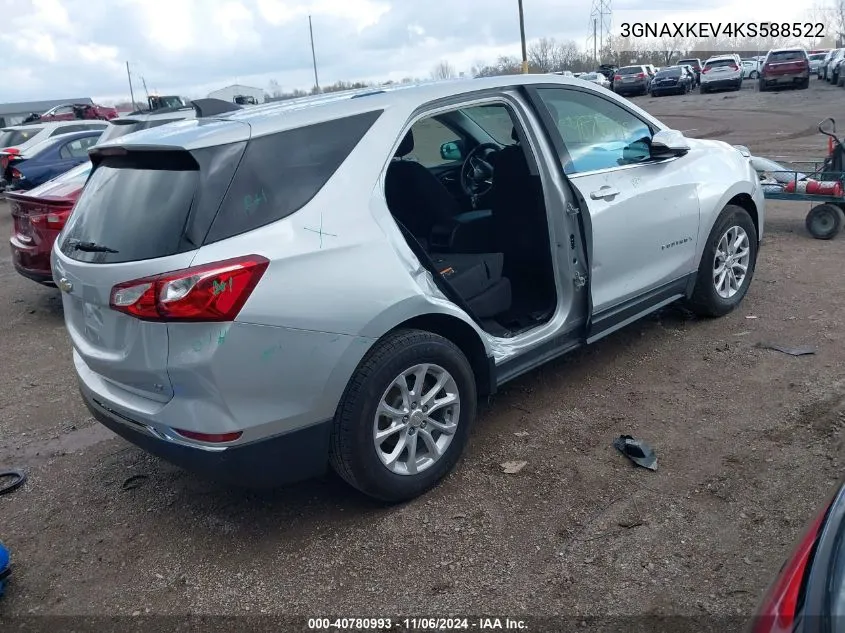 2019 Chevrolet Equinox Lt VIN: 3GNAXKEV4KS588522 Lot: 40780993