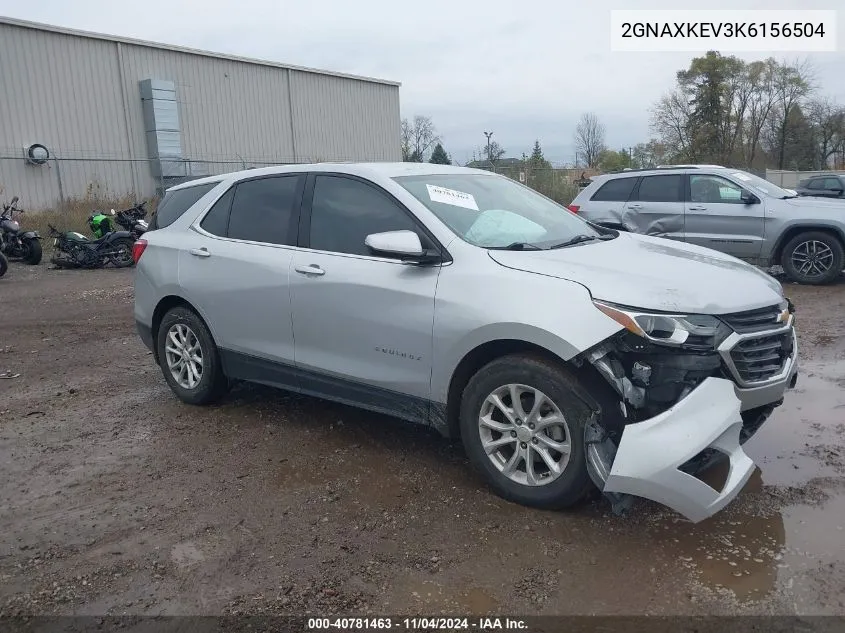 2019 Chevrolet Equinox Lt VIN: 2GNAXKEV3K6156504 Lot: 40781463