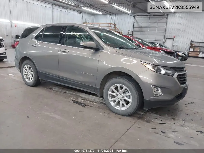 2019 Chevrolet Equinox Lt VIN: 3GNAXUEV2KS555949 Lot: 40784273