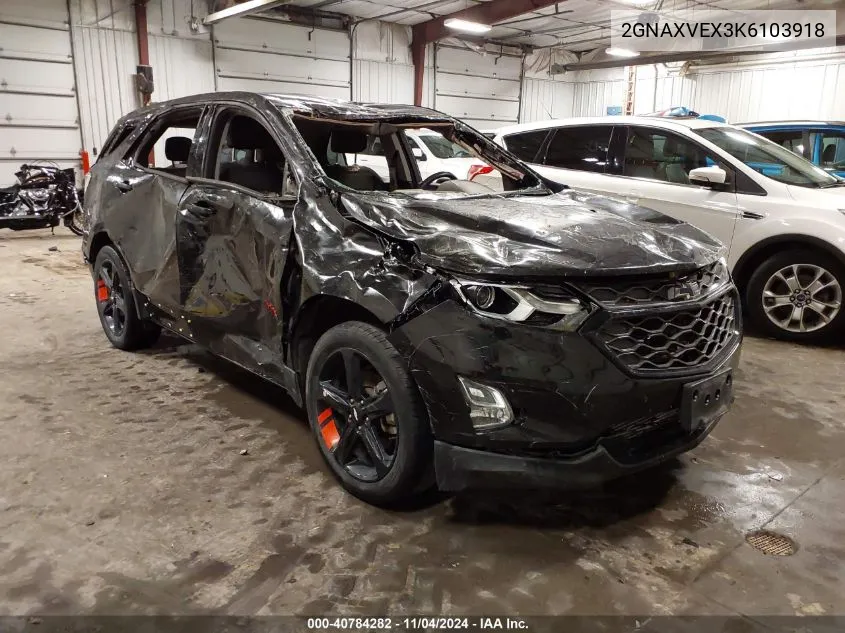 2019 Chevrolet Equinox Lt VIN: 2GNAXVEX3K6103918 Lot: 40784282