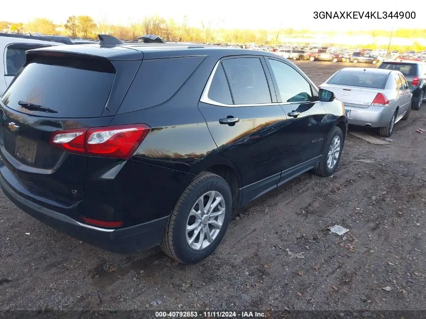 2019 Chevrolet Equinox Lt VIN: 3GNAXKEV4KL344900 Lot: 40792853