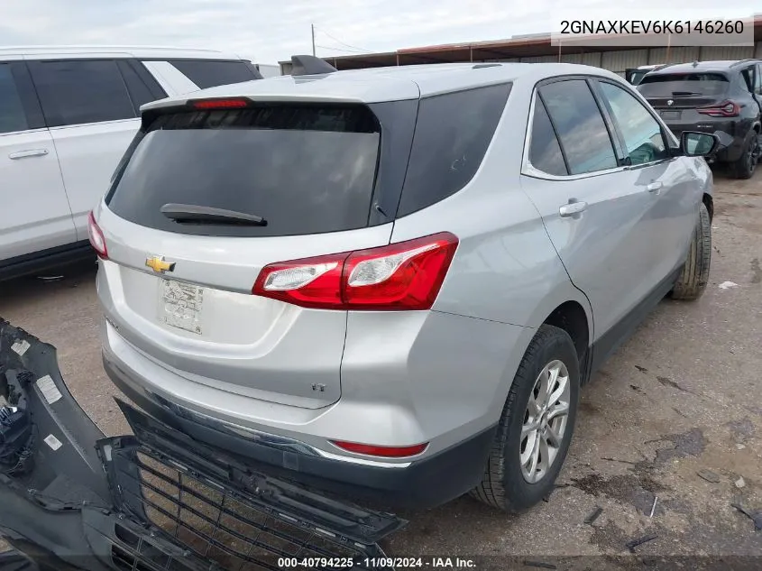 2019 Chevrolet Equinox Lt VIN: 2GNAXKEV6K6146260 Lot: 40794225