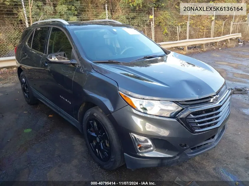 2019 Chevrolet Equinox Lt VIN: 2GNAXLEX5K6136164 Lot: 40795414