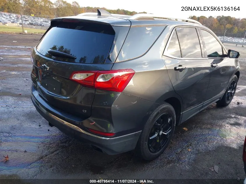 2019 Chevrolet Equinox Lt VIN: 2GNAXLEX5K6136164 Lot: 40795414