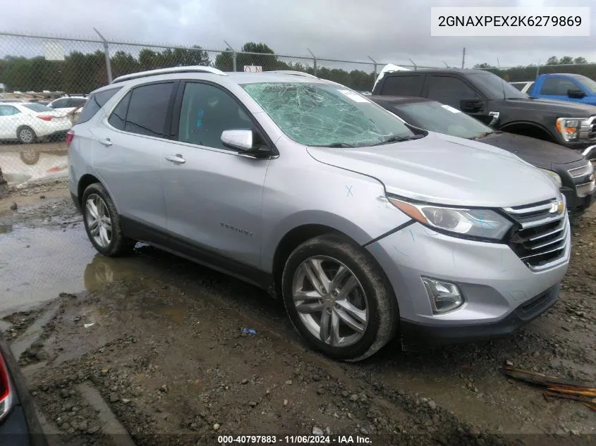 2019 Chevrolet Equinox Premier VIN: 2GNAXPEX2K6279869 Lot: 40797883