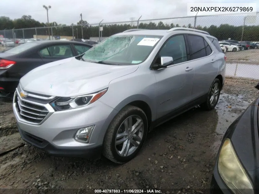 2019 Chevrolet Equinox Premier VIN: 2GNAXPEX2K6279869 Lot: 40797883