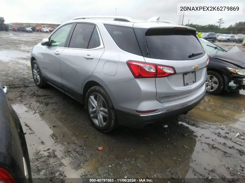 2019 Chevrolet Equinox Premier VIN: 2GNAXPEX2K6279869 Lot: 40797883