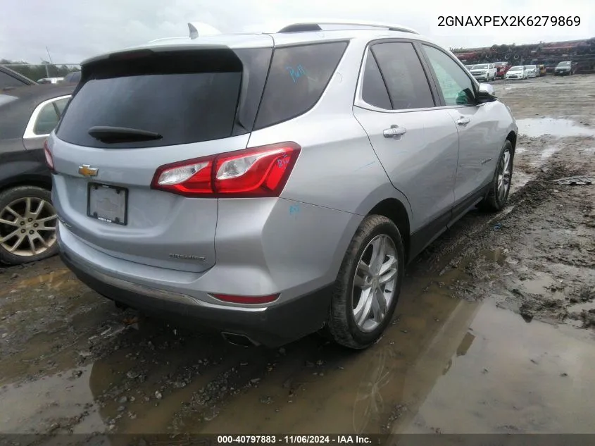 2019 Chevrolet Equinox Premier VIN: 2GNAXPEX2K6279869 Lot: 40797883