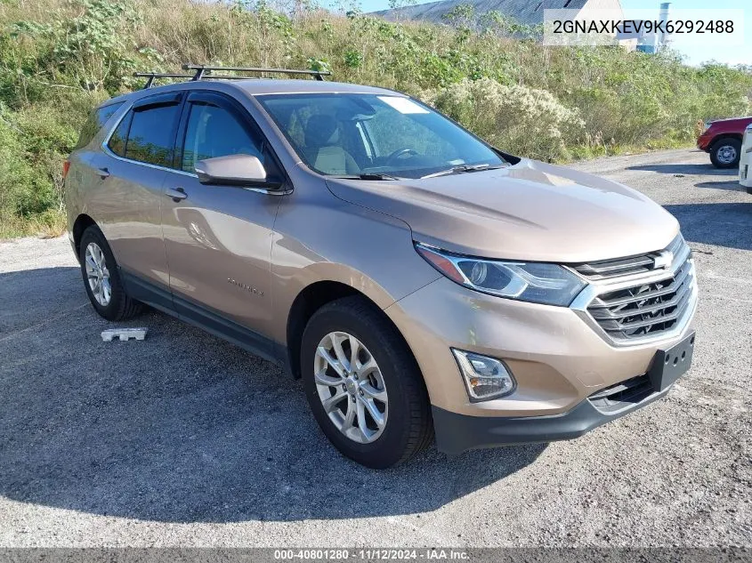 2019 Chevrolet Equinox Lt VIN: 2GNAXKEV9K6292488 Lot: 40801280