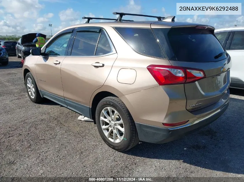 2019 Chevrolet Equinox Lt VIN: 2GNAXKEV9K6292488 Lot: 40801280