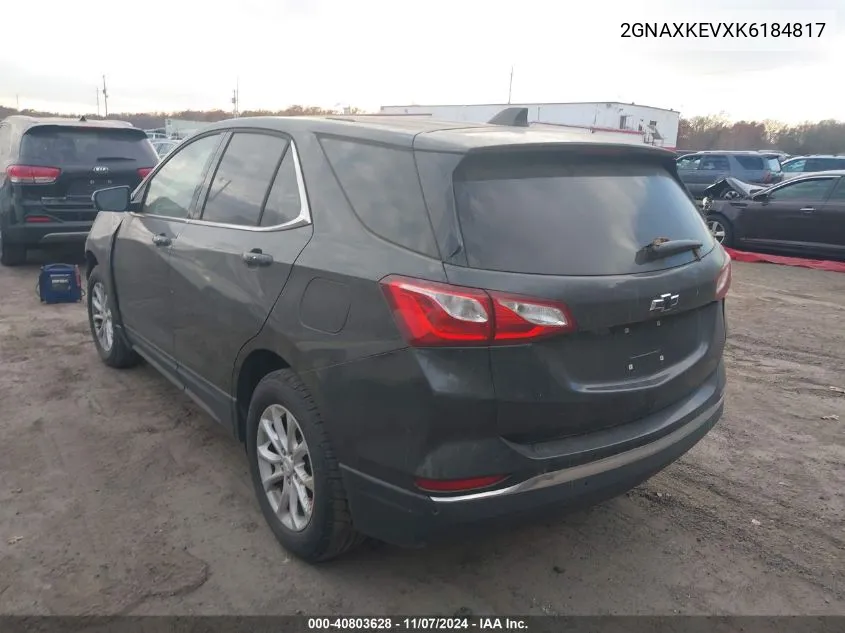 2GNAXKEVXK6184817 2019 Chevrolet Equinox Lt