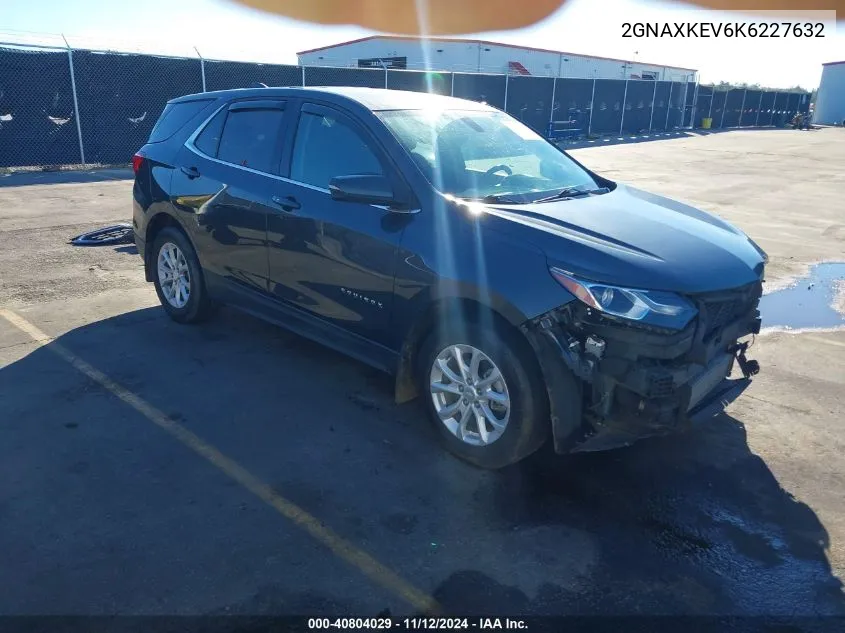 2019 Chevrolet Equinox Lt VIN: 2GNAXKEV6K6227632 Lot: 40804029