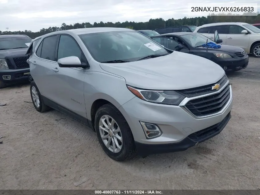 2019 Chevrolet Equinox Lt VIN: 2GNAXJEVXK6266833 Lot: 40807763