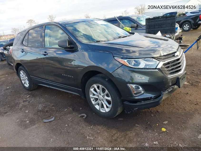 2019 Chevrolet Equinox Ls VIN: 2GNAXSEV6K6284526 Lot: 40812321