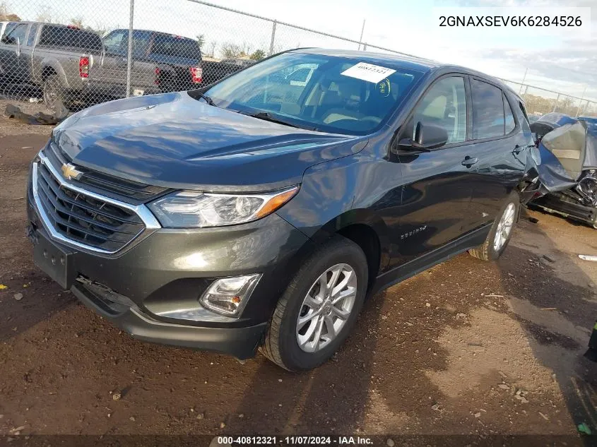 2019 Chevrolet Equinox Ls VIN: 2GNAXSEV6K6284526 Lot: 40812321