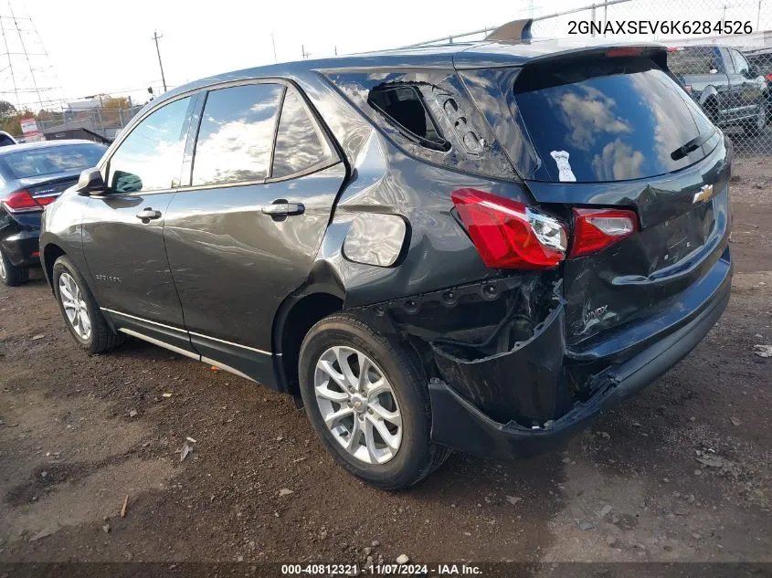 2019 Chevrolet Equinox Ls VIN: 2GNAXSEV6K6284526 Lot: 40812321