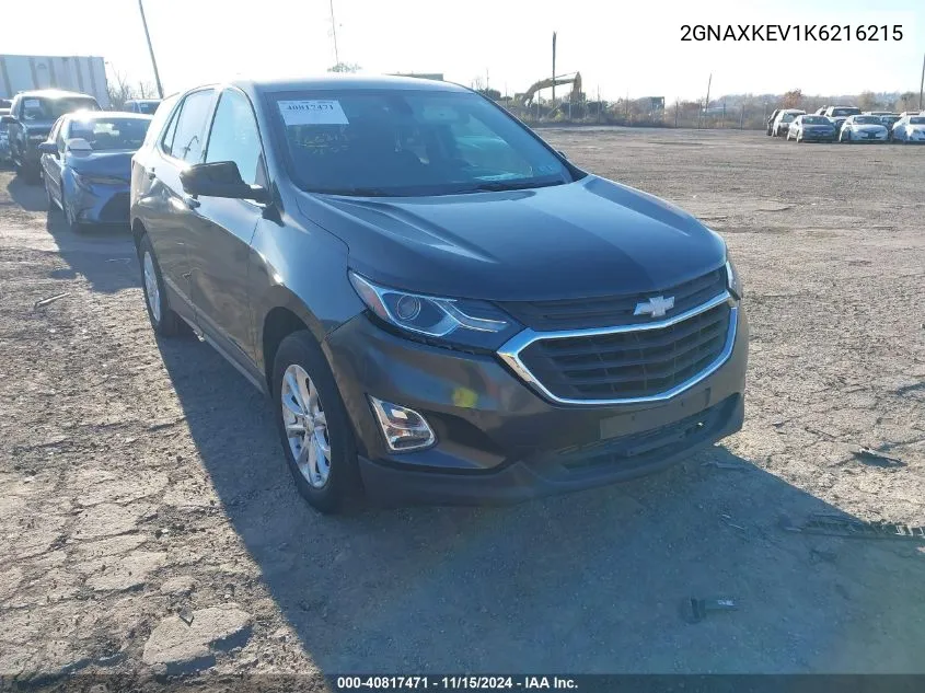 2019 Chevrolet Equinox Lt VIN: 2GNAXKEV1K6216215 Lot: 40817471