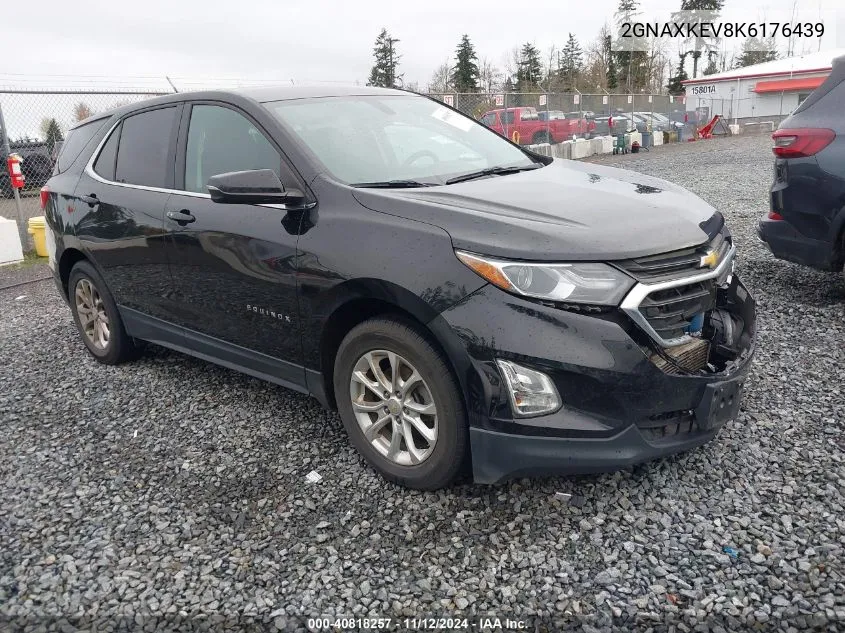 2019 Chevrolet Equinox Lt VIN: 2GNAXKEV8K6176439 Lot: 40818257