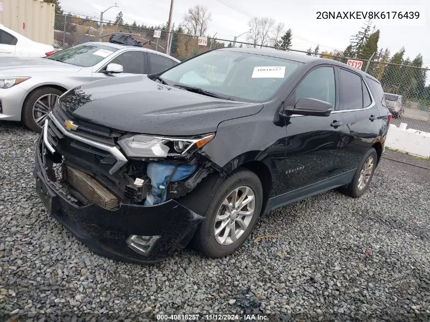 2019 Chevrolet Equinox Lt VIN: 2GNAXKEV8K6176439 Lot: 40818257