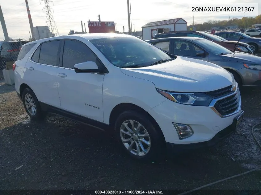 2019 Chevrolet Equinox Lt VIN: 2GNAXUEV4K6121367 Lot: 40823013