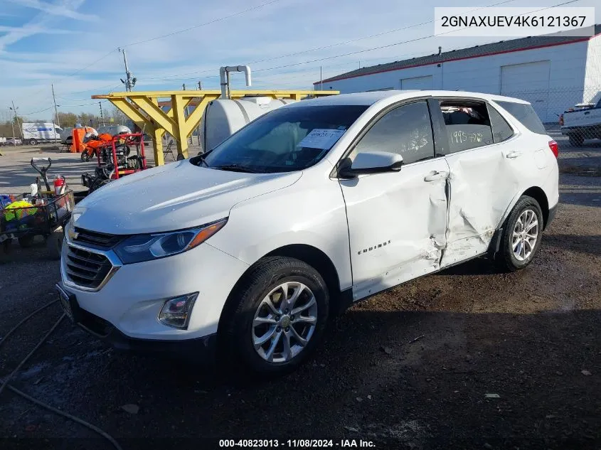 2019 Chevrolet Equinox Lt VIN: 2GNAXUEV4K6121367 Lot: 40823013