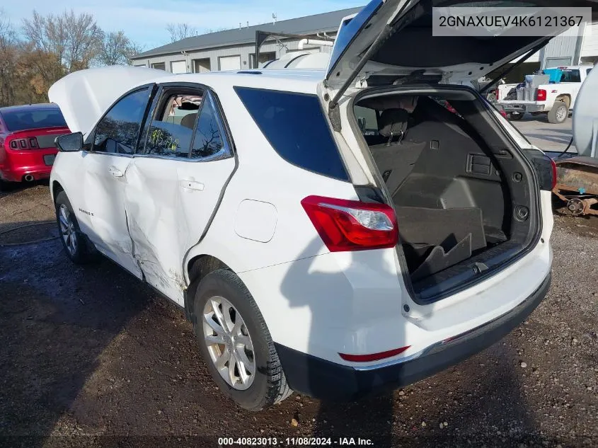 2019 Chevrolet Equinox Lt VIN: 2GNAXUEV4K6121367 Lot: 40823013