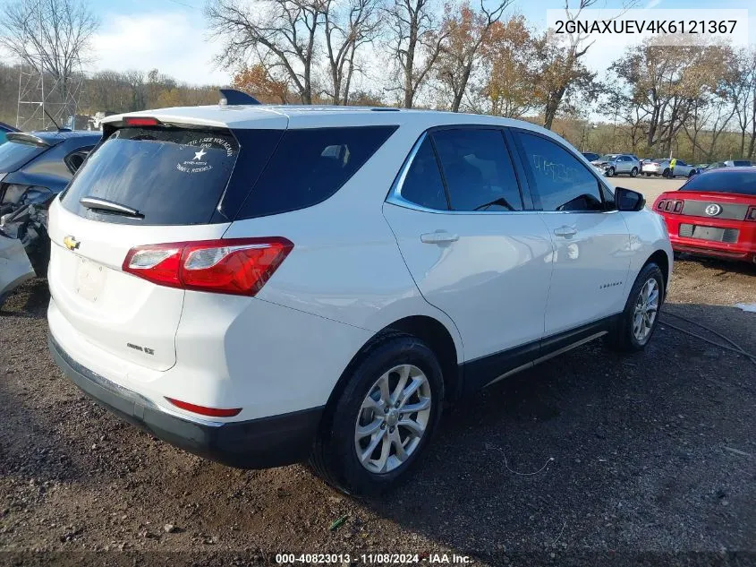 2019 Chevrolet Equinox Lt VIN: 2GNAXUEV4K6121367 Lot: 40823013